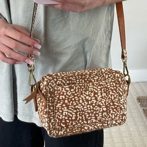 Madewell fur cross body purse